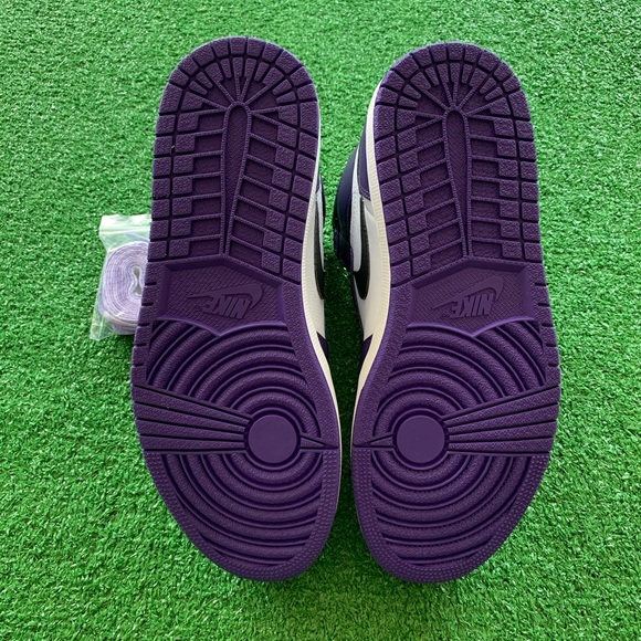 -Edm- 🟣Air Jordan 1 High ‘Court Purple’ (Sz 9.5) - Picture 7 of 10